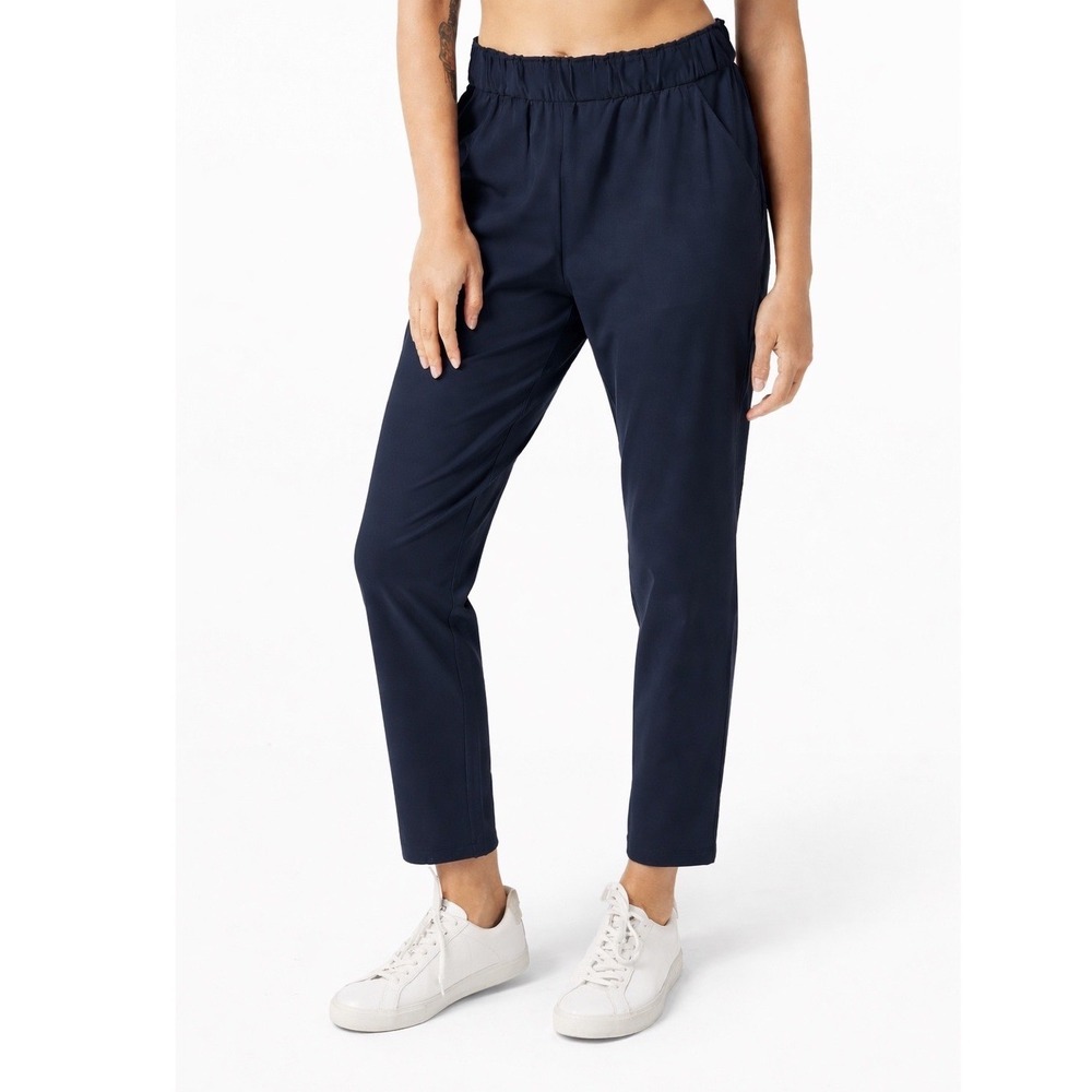 Lululemon Keep‎ Moving High-Rise 7/8 Pant Navy Blue Luxtreme Trouser Size 8